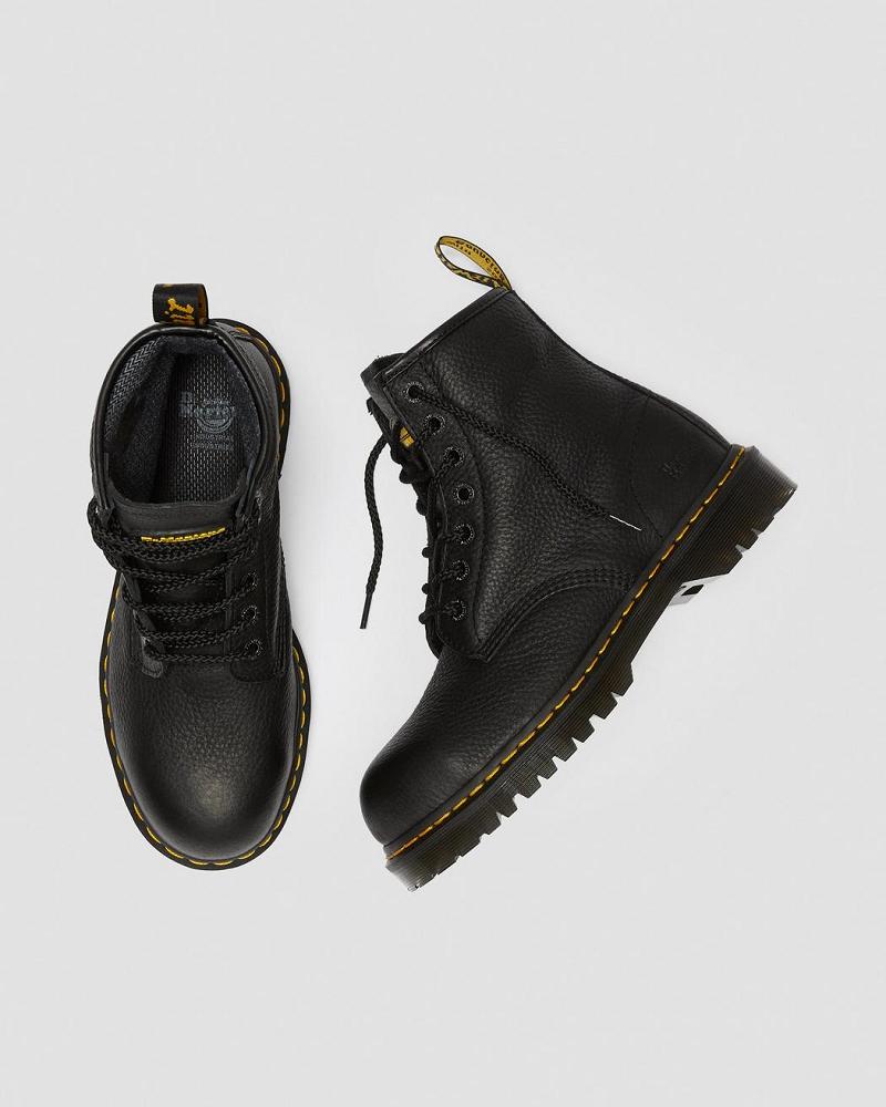 Dr Martens Icon 7B10 Læder Steel Tå Ankelstøvler Herre Sort | DK 442DFM